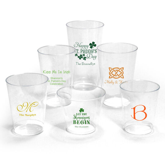 Design Your Own St. Patrick's Day Clear Plastic Cups